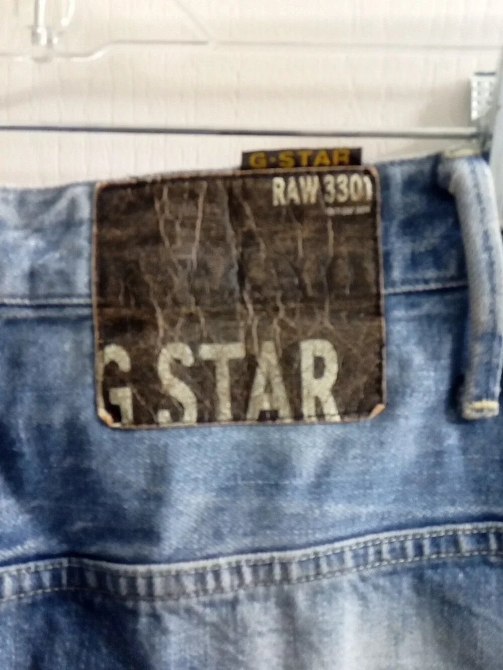 G-Star Faded Blue Slim Straight Jeans